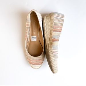 American Eagle Wedge Shoes Espadrille Canvas sz 9